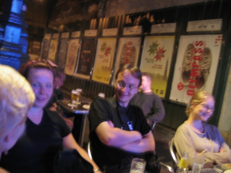 Some of us continued in another bar. Most of the clients in that bar were local people, we felt a bit outsiders.. well, we WERE outside :)